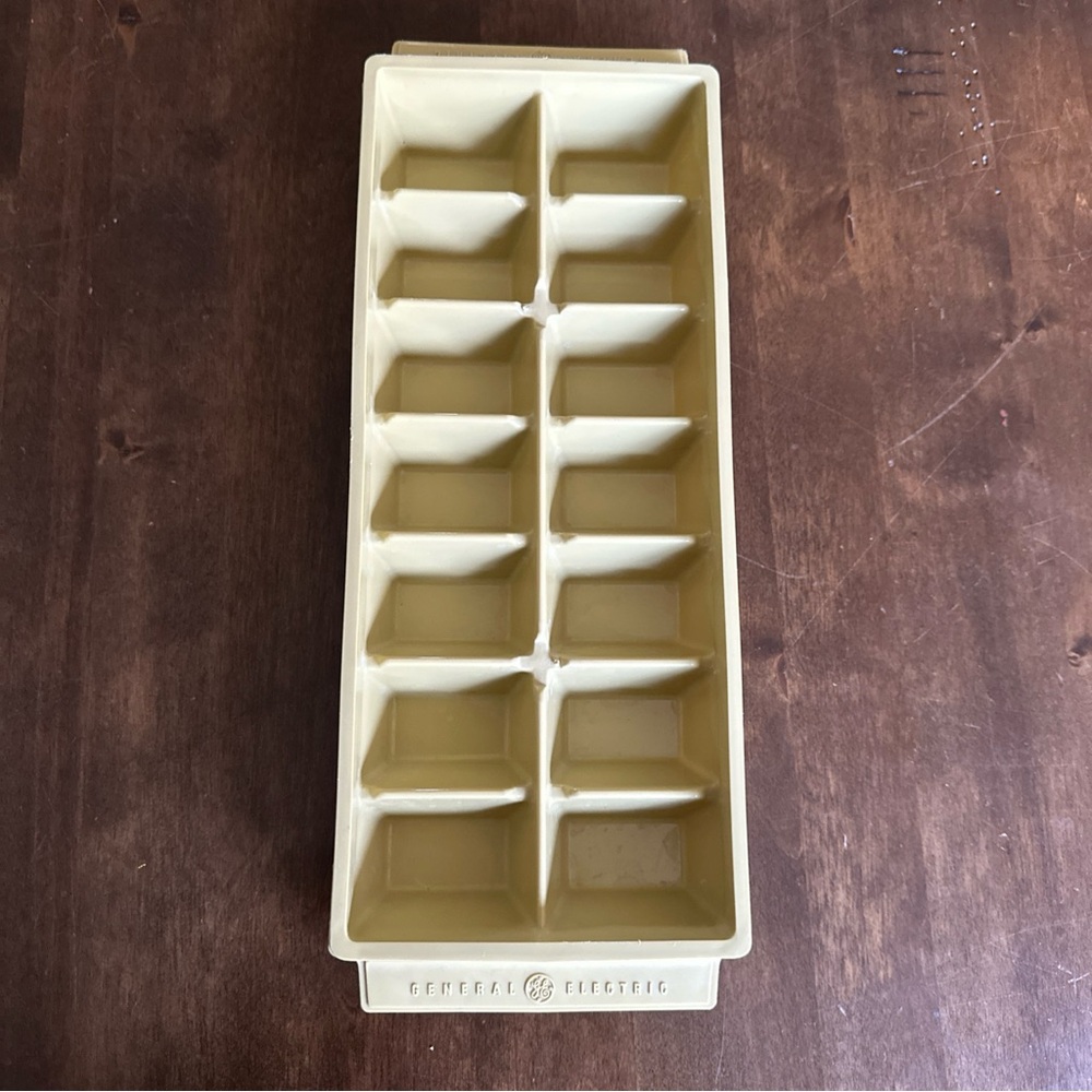 VTG General Electric GE Ice Cube Tray Stackable‎  Plastic Vintage 1970s